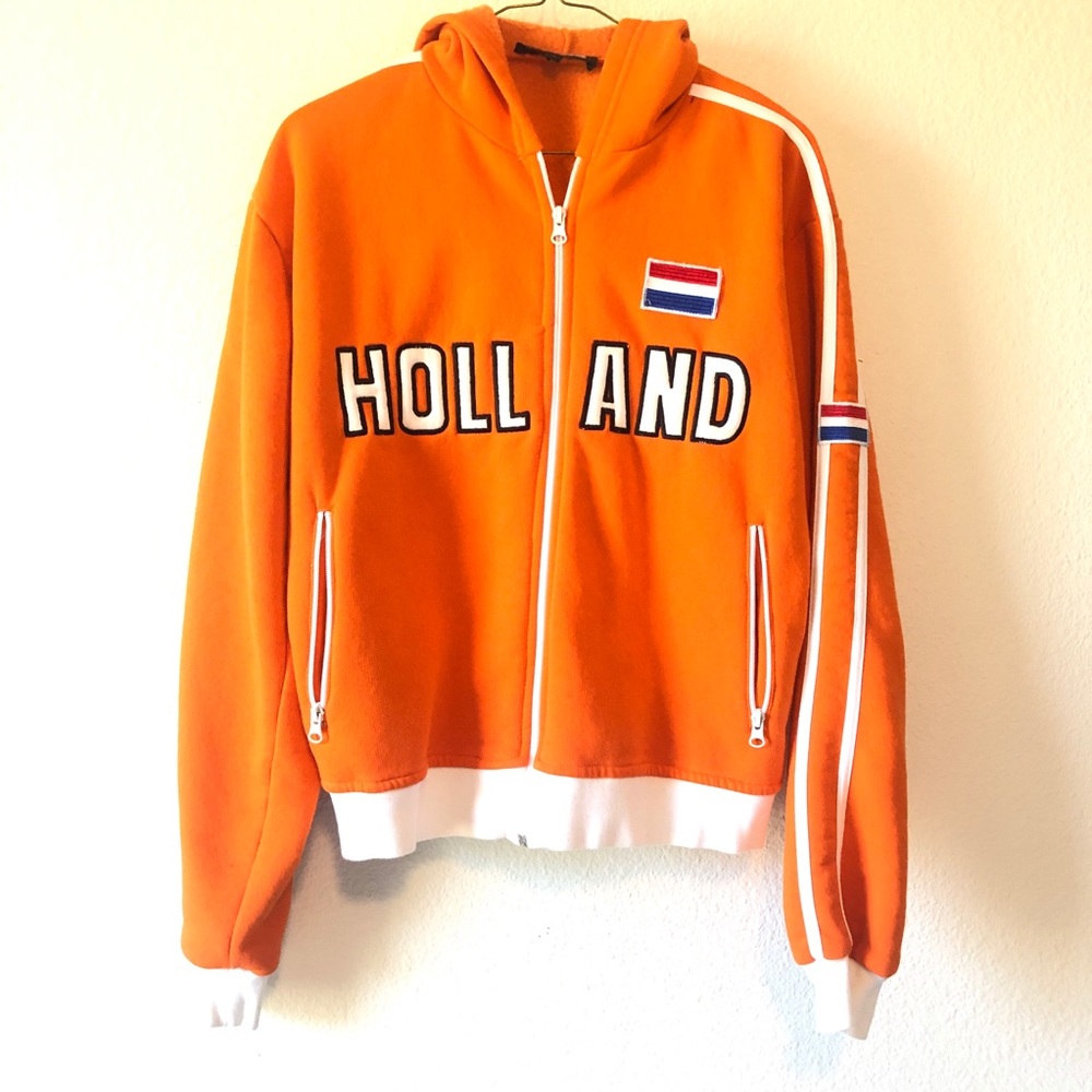 DIEGO Holland Flag Thick Orange Hoodie